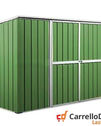 Casetta giardino in Acciaio 345x186 verde chiaro