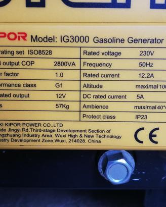 generatore di corrente 220v 3000w