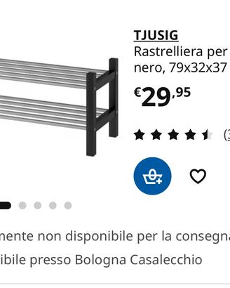 rastrelliera per scarpe Tjusig ikea