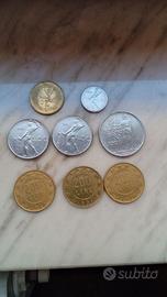 Lotto n. 8 monete in Lire anni 1959-1994