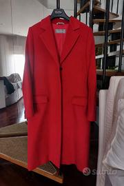 Cappotto Max Mara Da Donna Rosso In Lana Vergine