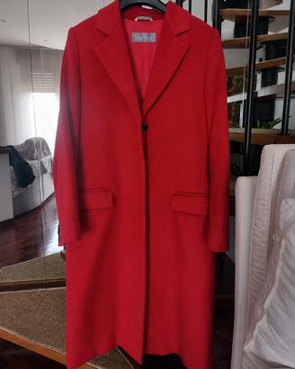 Cappotto Max Mara Da Donna Rosso In Lana Vergine