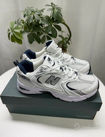 New Balance 530 White Silver Navy  EU 37.5