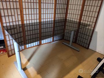 Scrivania Ufficio Elegante(Vetro Temperato)