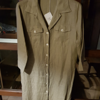 Vestito puro lino, colore sabbia, taglie 46-48-50