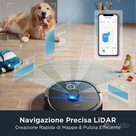 Robot aspirapolvere lavapavimenti lidar smart
