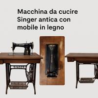 Macchina da cucire Singer 15M antica (1954)