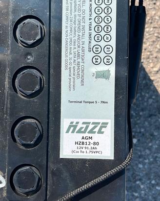 batteria per camper/auto/motori elettrici