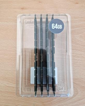 4 Moduli Ram DDR3 Totale 64 GB Mac Pro