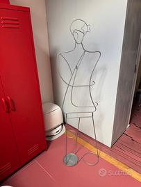 Appendiabiti in metallo argentato