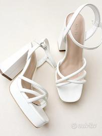 Sandali bianchi 35 donna