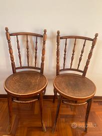 2 sedie Liberty primo '900 stile Thonet - Trieste