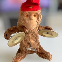 Giocattolo d’ epoca Scimmia con i Piatti