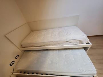 letto singolo estraibile materassi inclusi