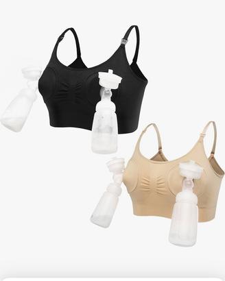 2 Reggiseni Tiralatte Mani libere Allattamento