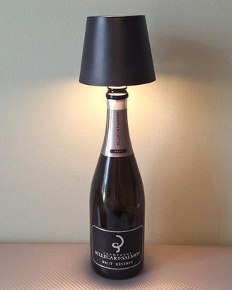 Billecart-Salmon bottiglia lampada led nera