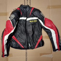 Giacca di pelle moto per donna