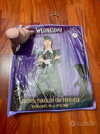 Costume di carnevale Wednesday taglia 12 anni