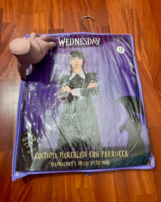 Costume di carnevale Wednesday taglia 12 anni