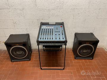 Impianto audio pa LEM (Mixer + Diffusori)