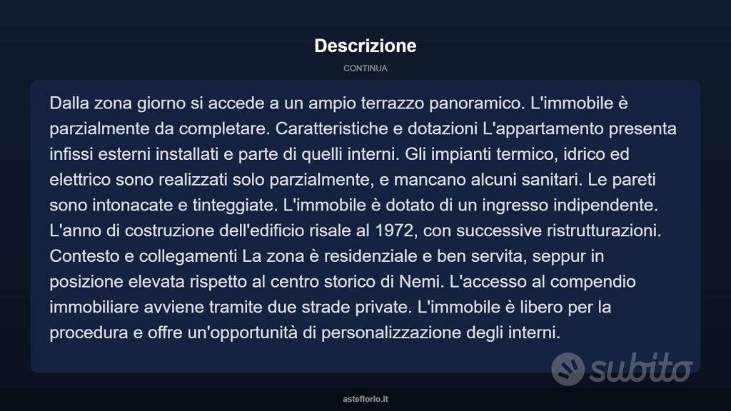 Appartamento – Nemi - Vista 4