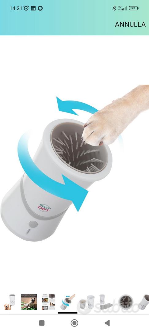 Easy Pet Lava Zampe Ricaricabile Per Cani E Gatti - Pulizia Veloce Senza Fili