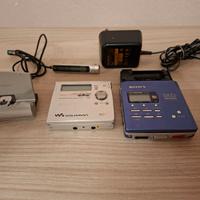 Sony MZ-R909 e MZ-R55 minidisc recording