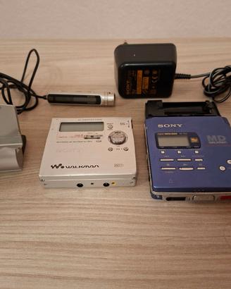 Sony MZ-R909 e MZ-R55 minidisc recording