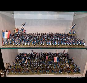 Miniature metallo armata francese di Waterlo