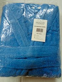 accappatoio unisex blu tgM 