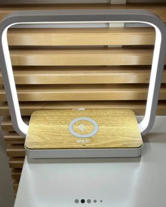 Lampada led ricarica wireless da comodino