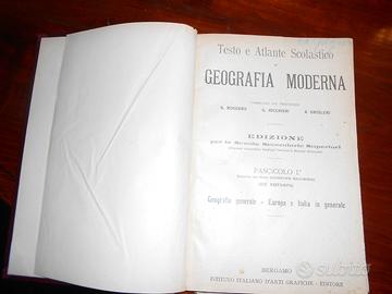 Testo e Atlante di Geografia Moderna 1919