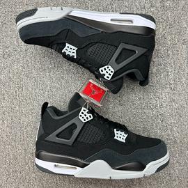 NIKE AIR JORDAN 4 BLACK CANVAS original da 35 a 47