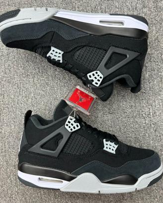 NIKE AIR JORDAN 4 BLACK CANVAS original da 35 a 47