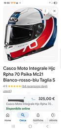 casco hjc rpha 70 misura S