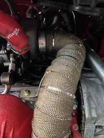 Scarico completo 76mm inox punto abarth