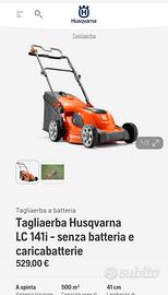 Tagliaerba husqvarna Lc141Li con batteria