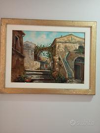 Quadro Originale Giuseppe Pisani – “Cortile”