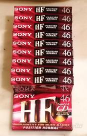 10 Musicassette vintage SONY HF 46