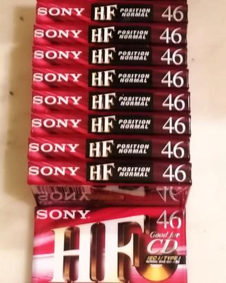 10 Musicassette vintage SONY HF 46