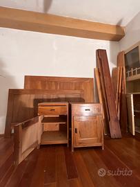 letto matrimoniale + 2 comodini