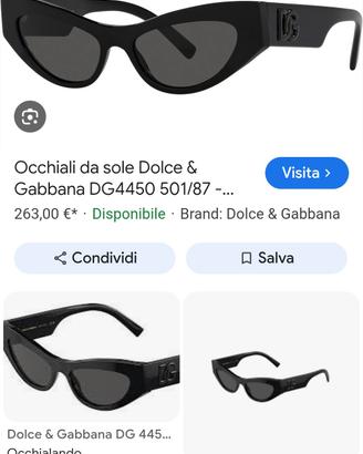 occhiali dolce e Gabbana 
