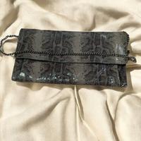 Massimo Dutti pochette vintage tracolla pitonata 