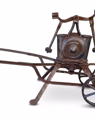 Antica Pompa Monoblocco Manuale a Carrello