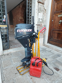 Motore fuoribordo 4t Evinrude 9.8 buone condizioni