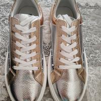 sneakers donna twinset argento/ oro 