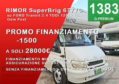 CAMPER RIMOR FORD MANSARDATO 6 POSTI DINETTE LETTO