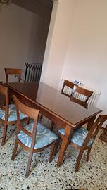 tavolo legno scrivania allungabile studio vetro