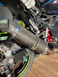 scarico ROADS carbonio Kawasaki z750 2010
