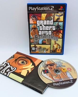GTA San Andreas PS2 PAL ITA con Mappa/Poster